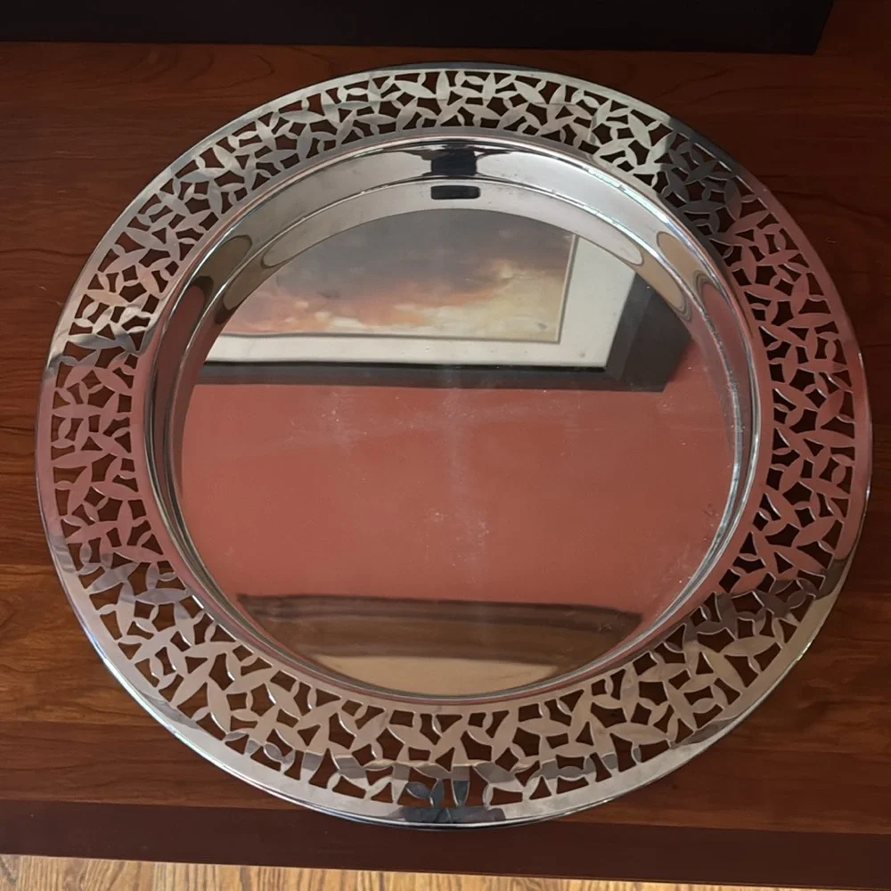 ALESSI cactus serving tray with hors d'ouevre  dividers by M Santoni